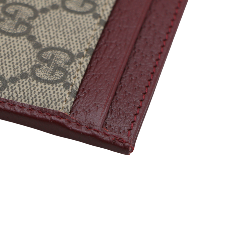 Gucci Ophidia Card Case Burgandy 838486