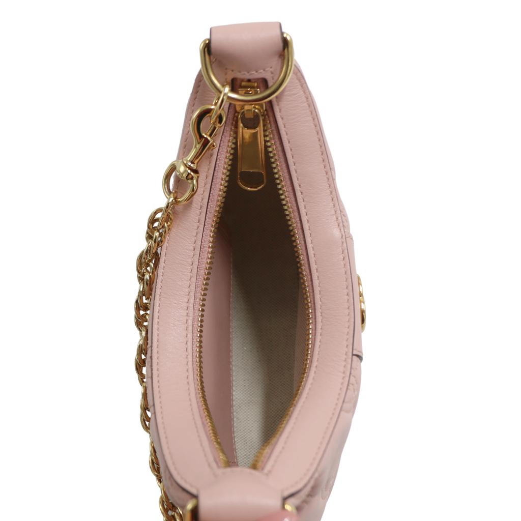Gucci GG Matelassé Mini Bag In Pink Leather 739736