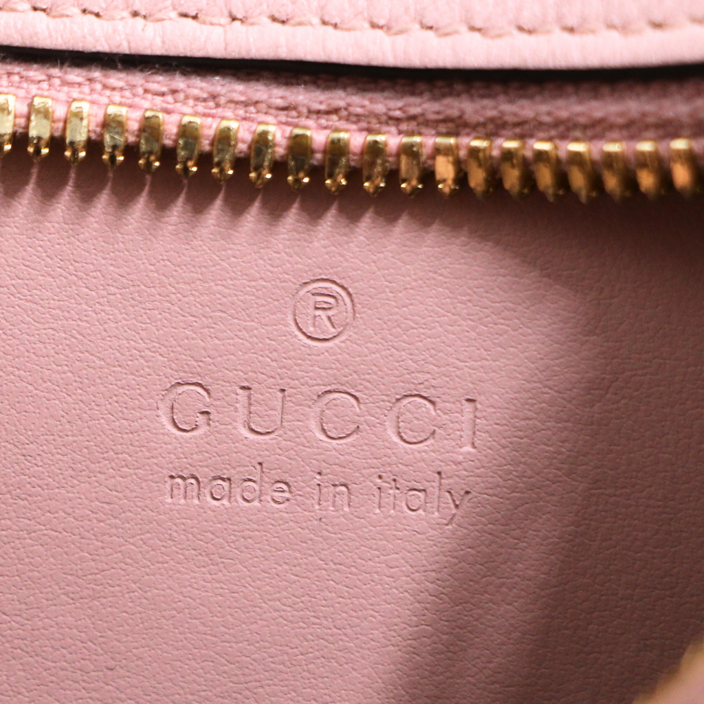 Gucci GG Matelassé Mini Bag In Pink Leather 739736