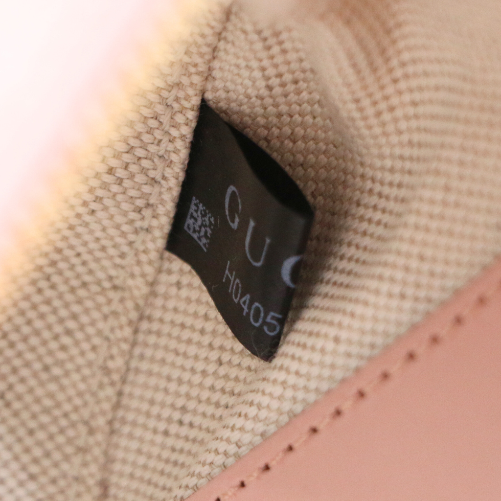 Gucci GG Matelassé Mini Bag In Pink Leather 739736