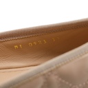 Christian Dior Ballet Flat Nude Quilted Cannage Calfskin Size 37