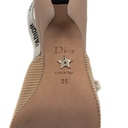 Christian Dior J'Adior Slingback Pump Beige Technical Fabric In Size 36