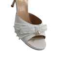 Christian Dior Adorable Heeled Mules With White Pearl In Size 36