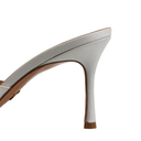 Christian Dior Adorable Heeled Mules With White Pearl In Size 36