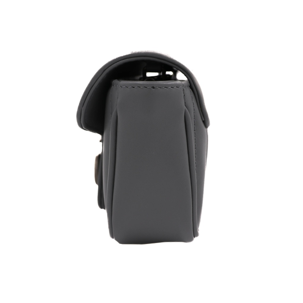 Gucci GG Marmont Matelass Leather Super Mini Bag Gray 476433