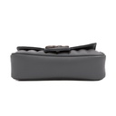 Gucci GG Marmont Matelass Leather Super Mini Bag Gray 476433
