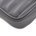 Gucci GG Marmont Matelass Leather Super Mini Bag Gray 476433