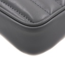 Gucci GG Marmont Matelass Leather Super Mini Bag Gray 476433