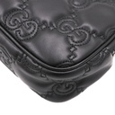 Gucci Gucci GG Matelassé Handbag Leather Black 735049