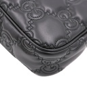 Gucci Gucci GG Matelassé Handbag Leather Black 735049