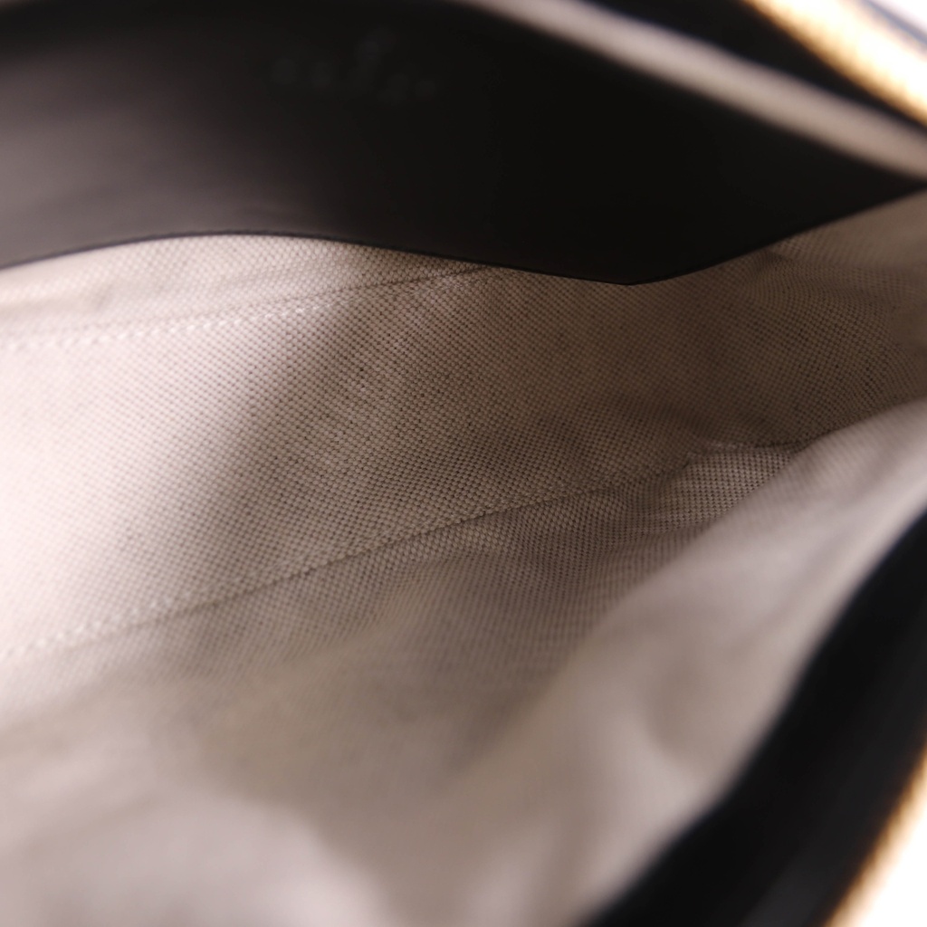 Gucci Gucci GG Matelassé Handbag Leather Black 735049