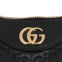 Gucci Gucci GG Matelassé Handbag Leather Black 735049