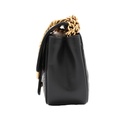 Gucci GG Marmont Chain Flap Wool Crossbody Bag Black 739682