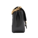 Gucci GG Marmont Chain Flap Wool Crossbody Bag Black 739682