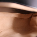 Gucci GG Marmont Chain Flap Wool Crossbody Bag Black 739682