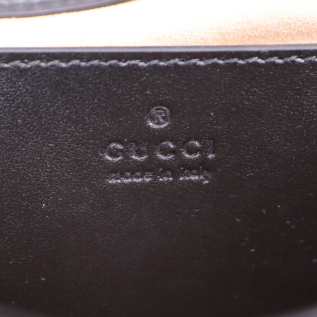 Gucci GG Marmont Chain Flap Wool Crossbody Bag Black 739682