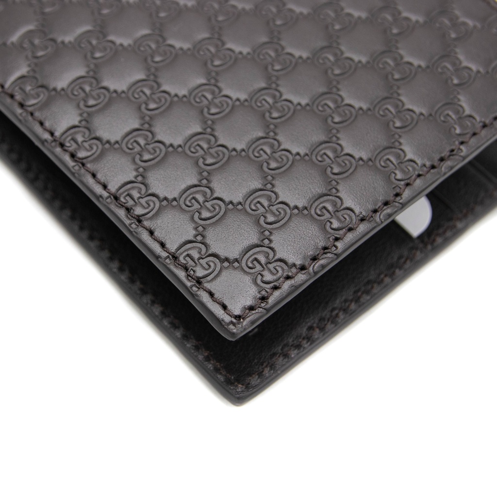 Gucci - 5034 Microguccissima Bi-Fold Wallet Brown
