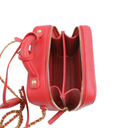 Chanel Small Filigree Vanity Case Red
