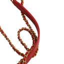 Chanel Small Filigree Vanity Case Red