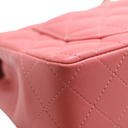 Chanel Mini Pink Lambskin Rectangular Classic Flap