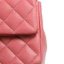 Chanel Mini Pink Lambskin Rectangular Classic Flap