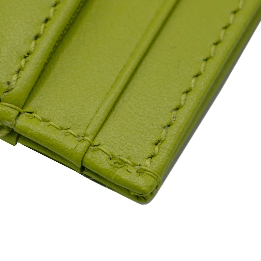 Gucci GG Matelasse Chevron Marmont Card Case Green 443127