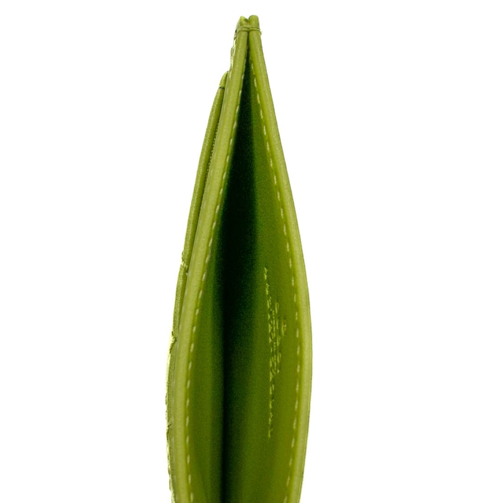 Gucci GG Matelasse Chevron Marmont Card Case Green 443127