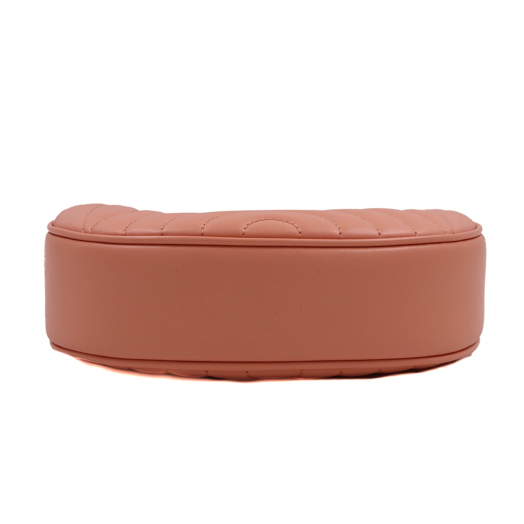 Guccci GG Marmont Half Moon Shaped Mini Bag Pink 699514