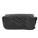 Gucci GG Marmont small shoulder bag in Black leather 734814