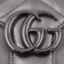 Gucci GG Marmont small shoulder bag in Black leather 734814