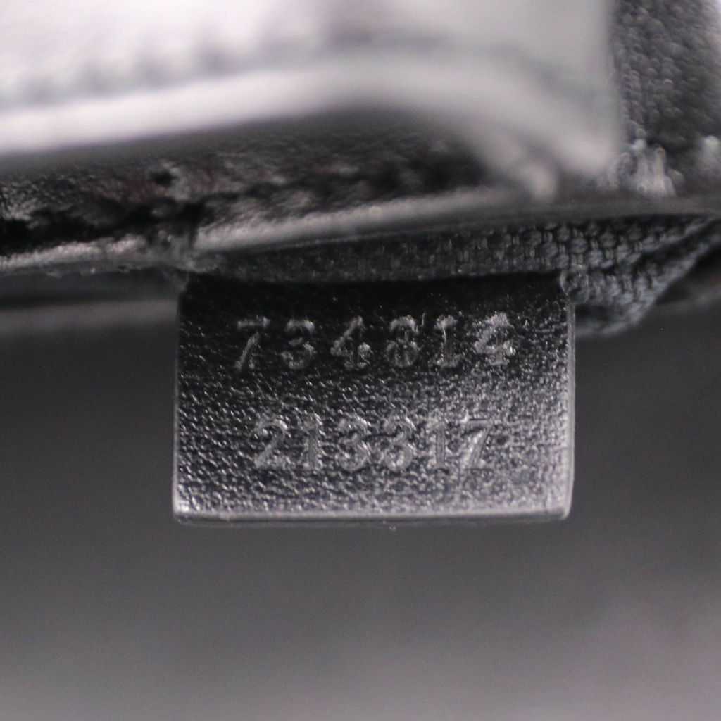 Gucci GG Marmont small shoulder bag in Black leather 734814