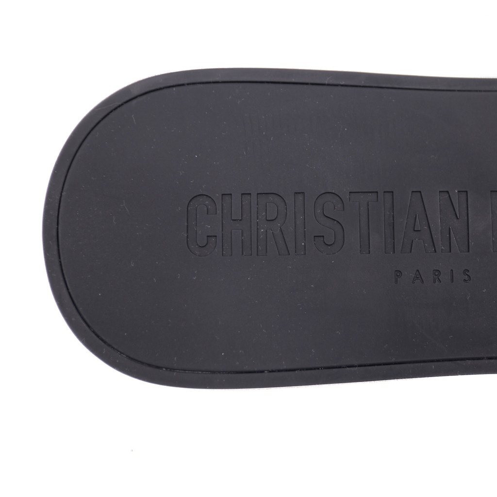 Christian Dior Technical Stretch Fabric Camouflage Slide Blue Size 38