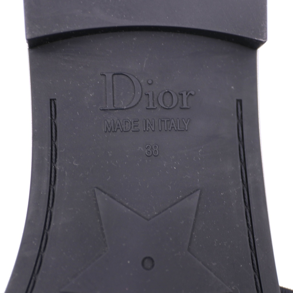 Christian Dior Technical Stretch Fabric Camouflage Slide Blue Size 38