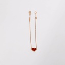 Van Cleef Sweet Alhambra Bracelet Heart Carnelian JA107995