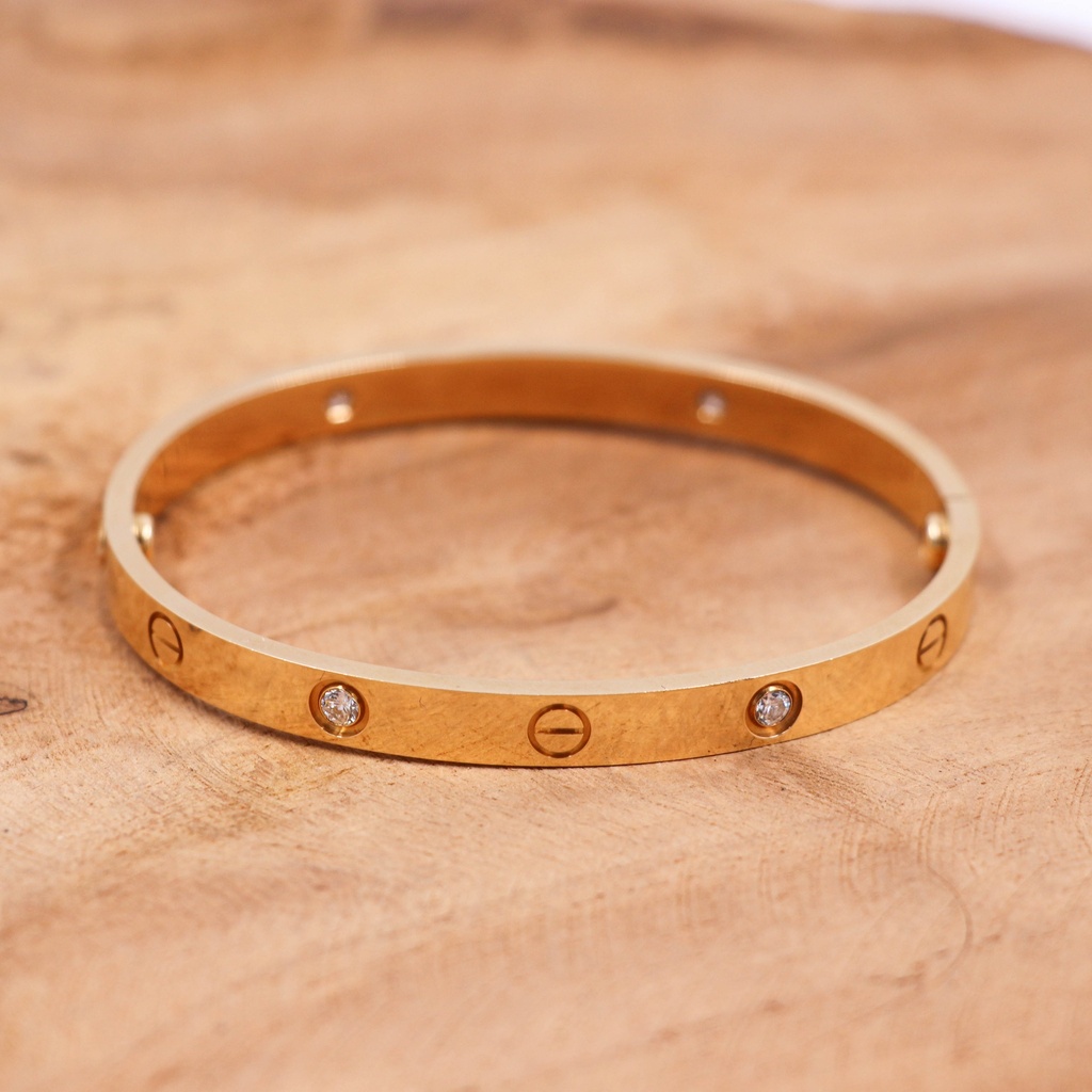 Cartier Love Bracelet Half Diamond 750YG 18 VN8804 2011