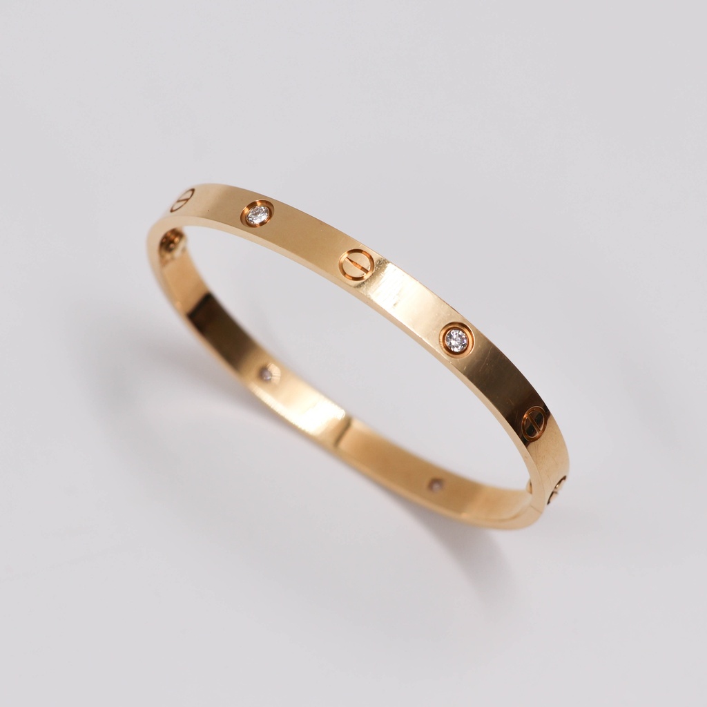 Cartier Love Bracelet Half Diamond 750YG 18 VN8804 2011