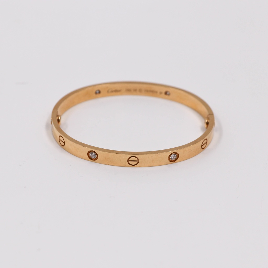 Cartier Love Bracelet Half Diamond 750YG 18 VN8804 2011