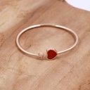 Chopard Heart Open Bangle Red 750PG M 6834252