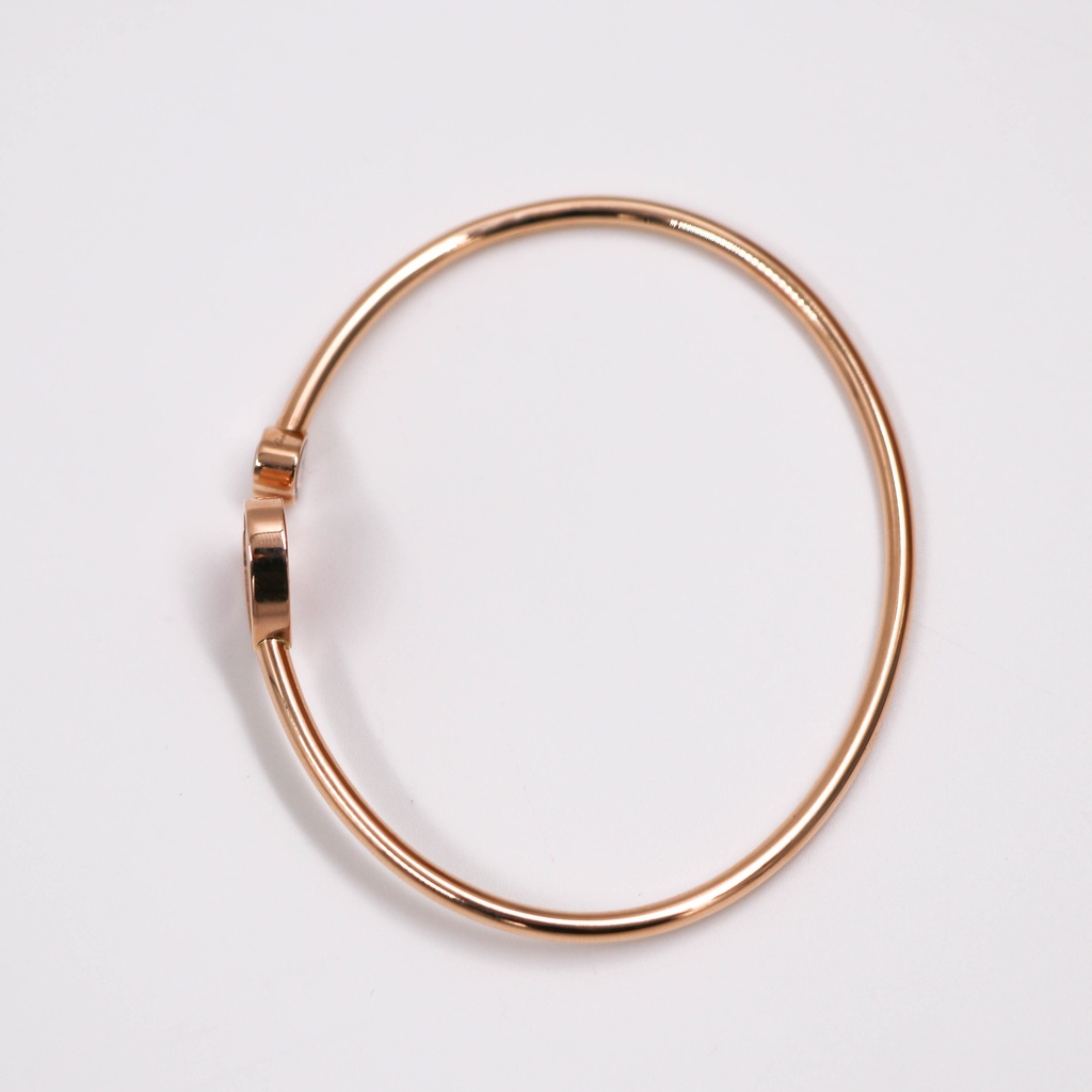 Chopard Heart Open Bangle Red 750PG M 6834252