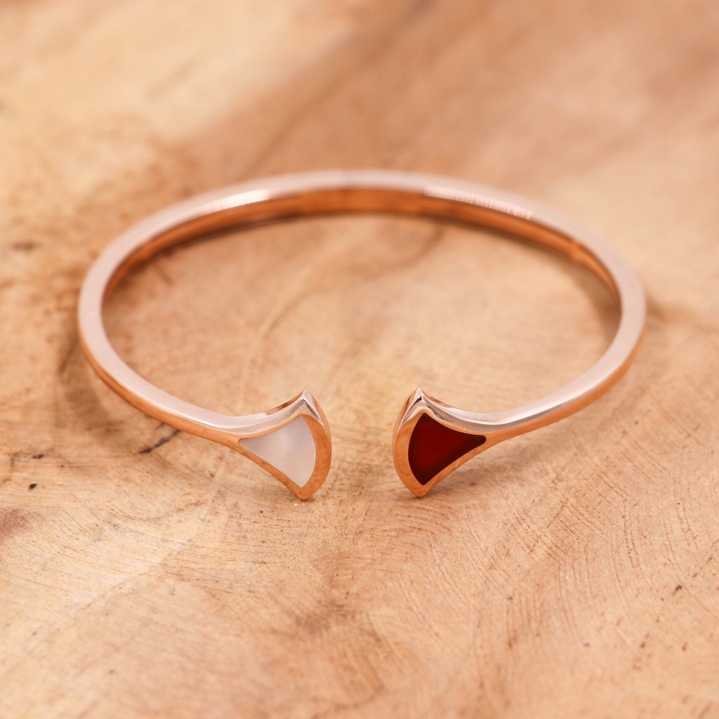 Bvlgari Diva Open Bracelet 750PG MOP M P9NE9A