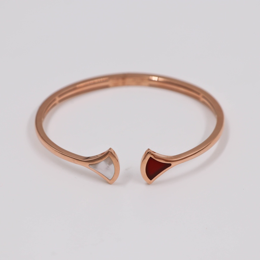 Bvlgari Diva Open Bracelet 750PG MOP M P9NE9A