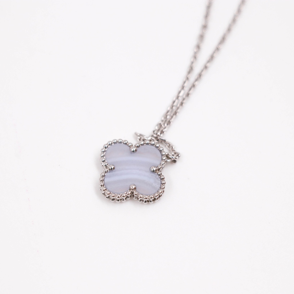 Van Cleef Vintage Alhambra Necklace Chalcedony JE707749 2016