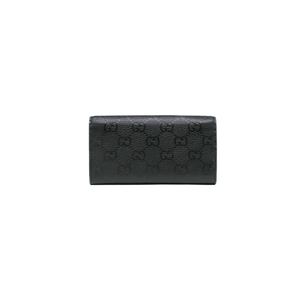 Gucci Guccissima Continental Wallet Black 815922