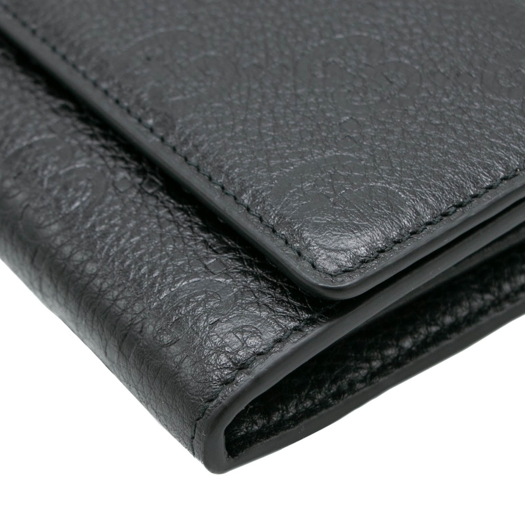 Gucci Guccissima Continental Wallet Black 815922