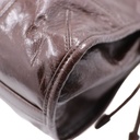 Prada Glossy Calfskin Triangle Medium Bonnie Shoulder Bag Brown