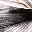 Prada Glossy Calfskin Triangle Medium Bonnie Shoulder Bag Brown