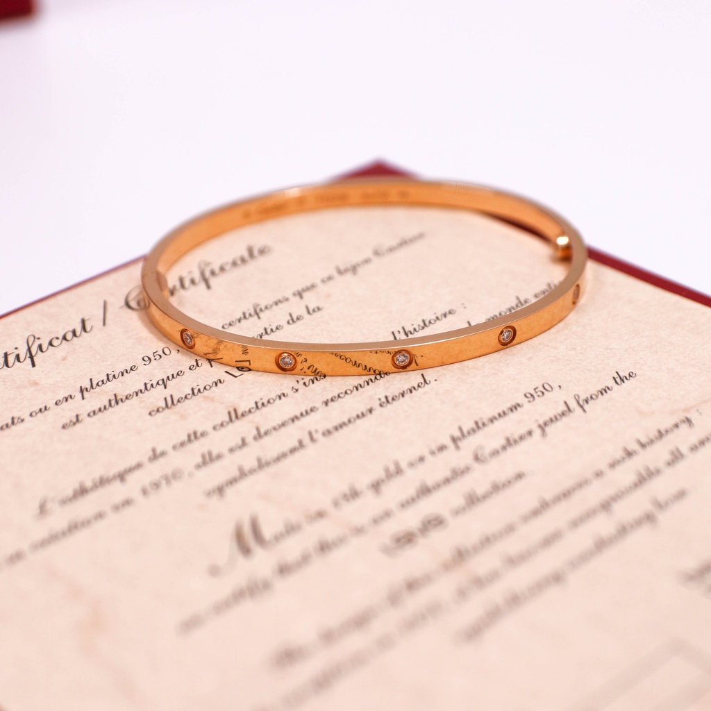 Cartier Love Bracelet Full Diamond 10PD SM 750 PG 17 FEI336 2018