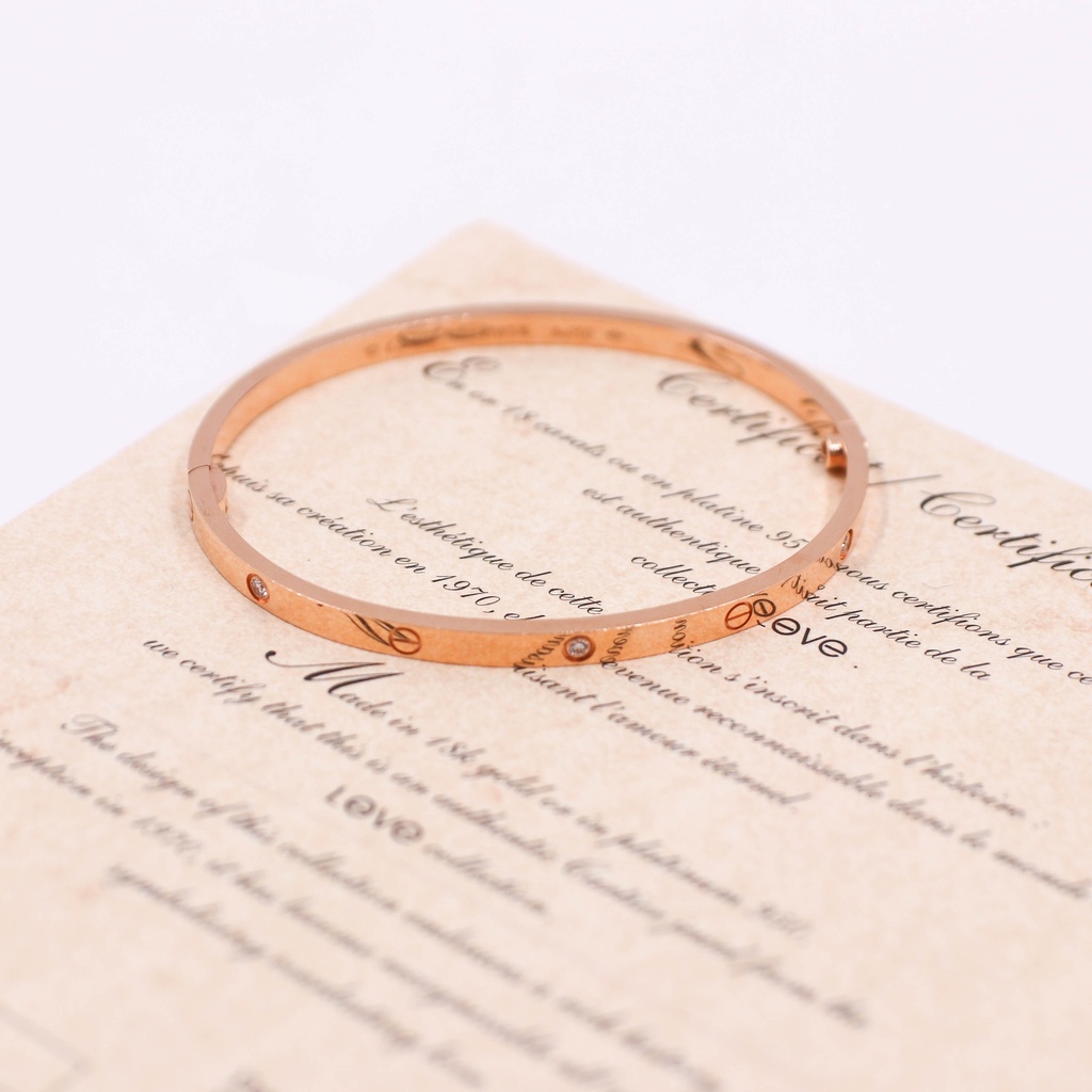 Cartier Love Bracelet Half Diamonds 6PD SM 750PG 17 LIW516 2020