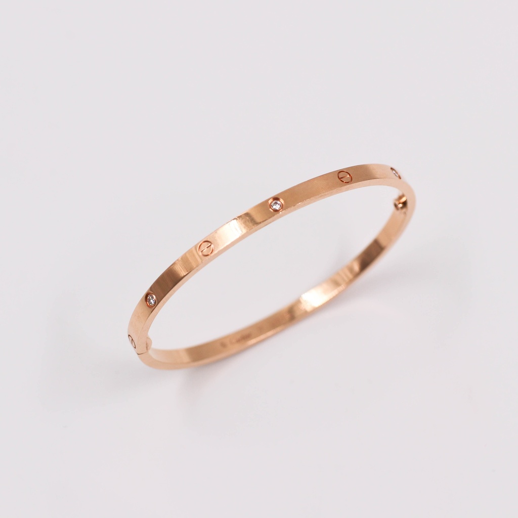 Cartier Love Bracelet Half Diamonds 6PD SM 750PG 17 LIW516 2020