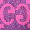 Gucci GG Red and Black Silk Scarf 674275 In Size 45x200